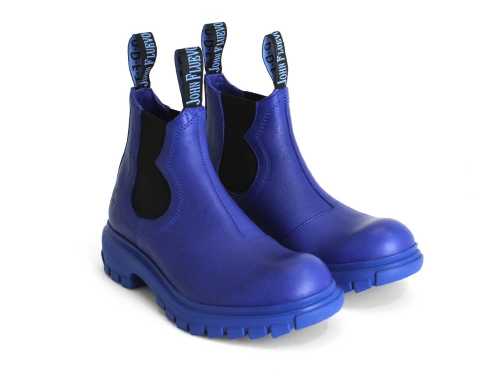 John Fluevog Jeudi - Blue | Chelsea Boots