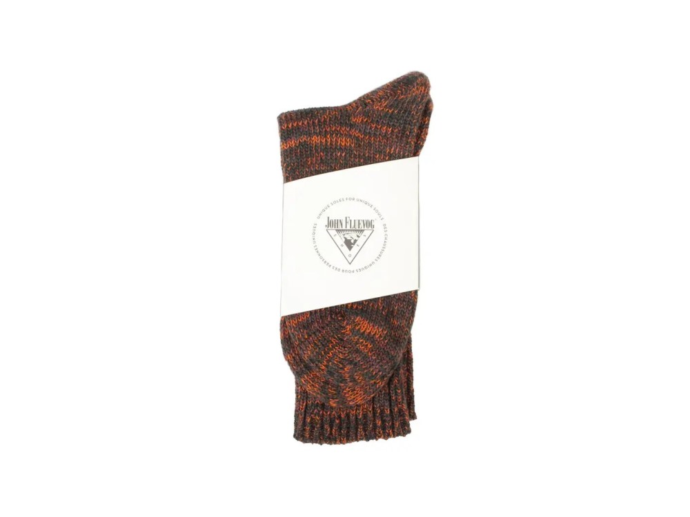 John Fluevog Russo - Orange/Green | Thick Wool Socks