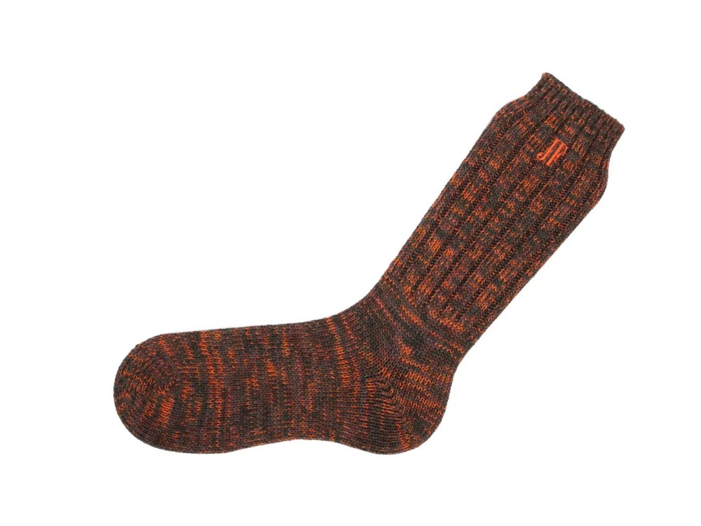 John Fluevog Russo - Orange/Green | Thick Wool Socks