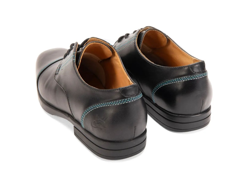 John Fluevog Breton - Black | Leather Derby Shoes