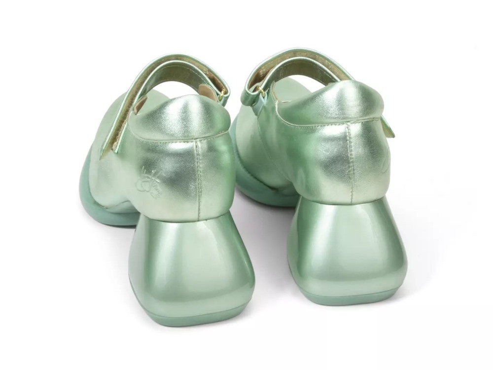 John Fluevog Sol - Mint | Mary Janes with Velcro Strap