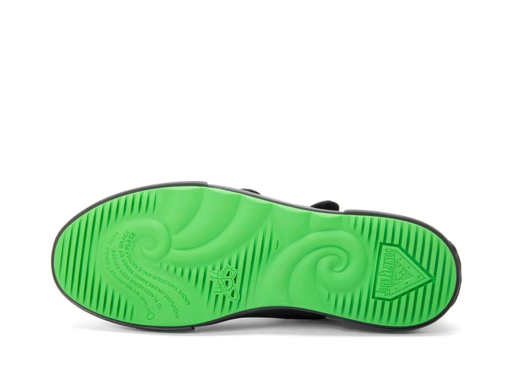 John Fluevog Givens - Green/Purple Tie-Dye Vegan | Gladiator-Style High-Tops