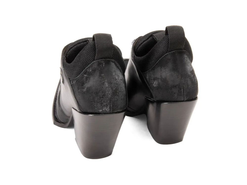 John Fluevog Futuristic Freezie - Black | Sporty Lace-Up Ankle Boots