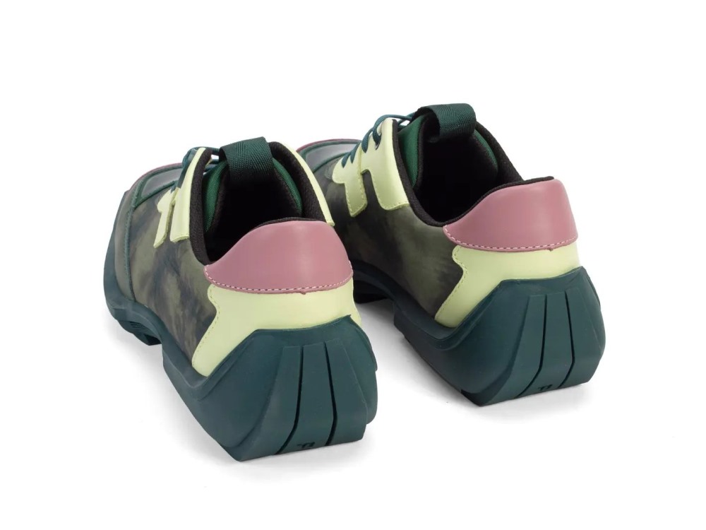 John Fluevog Ethan - Green | Mesh-Lined Lace-Up Shoes