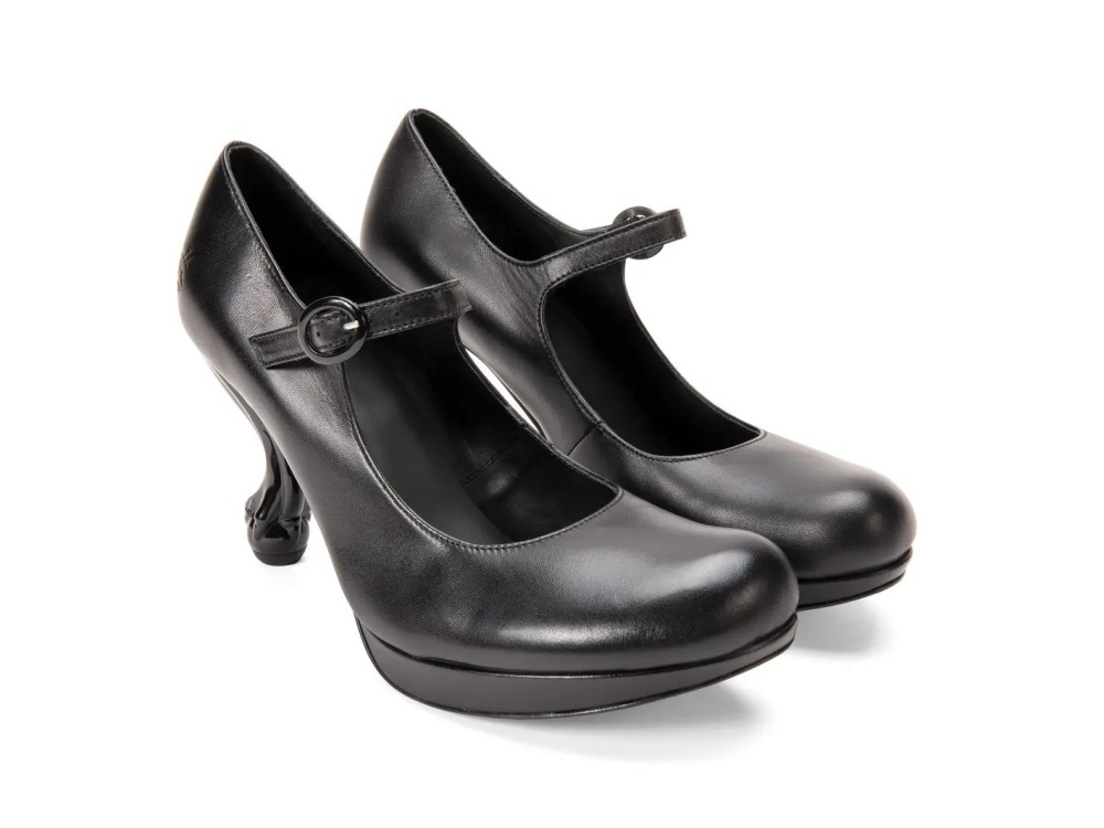 John Fluevog Elizabeth - Black | Mary Jane Heels
