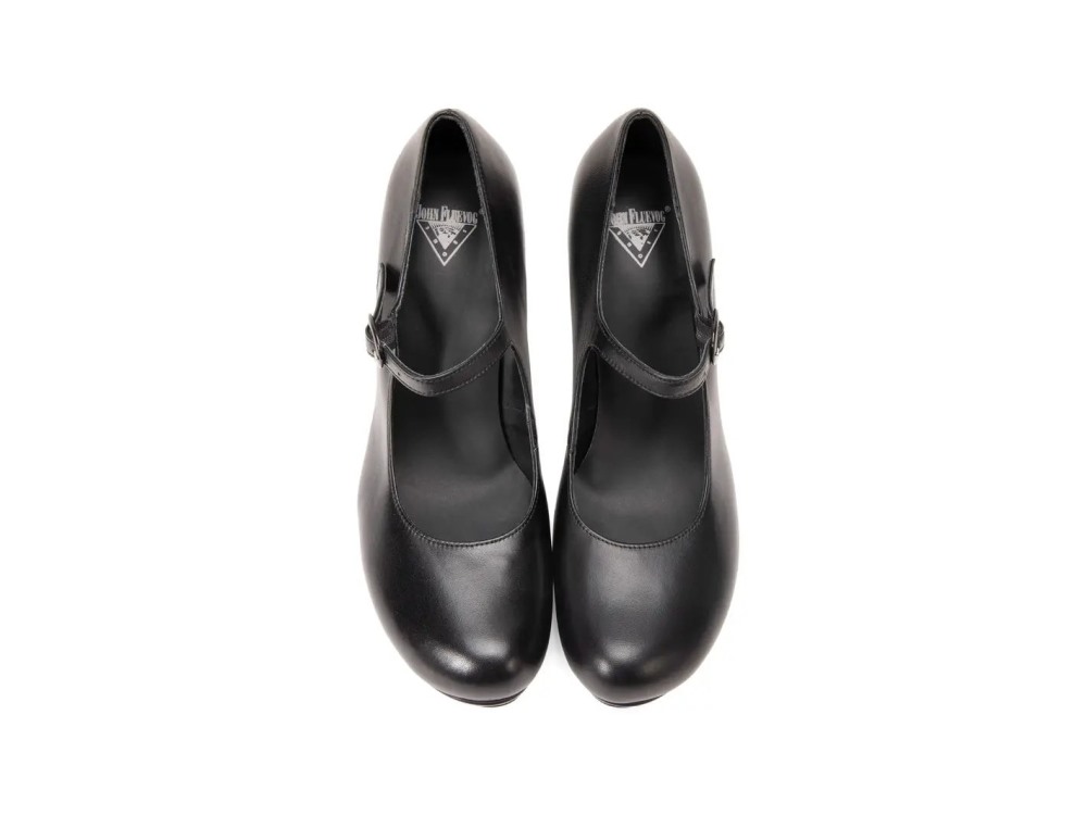 John Fluevog Elizabeth - Black | Mary Jane Heels