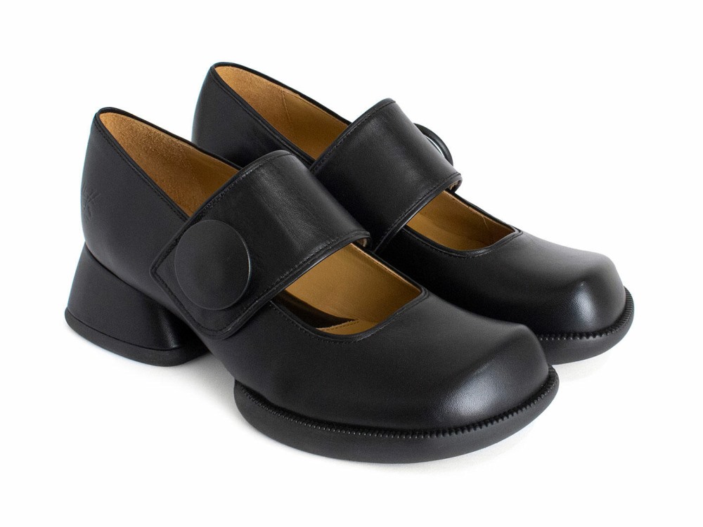John Fluevog Tippi - Black | Leather Mary Janes