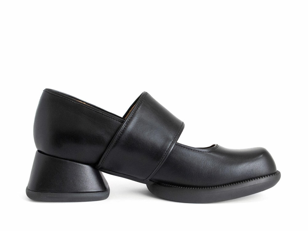 John Fluevog Tippi - Black | Leather Mary Janes