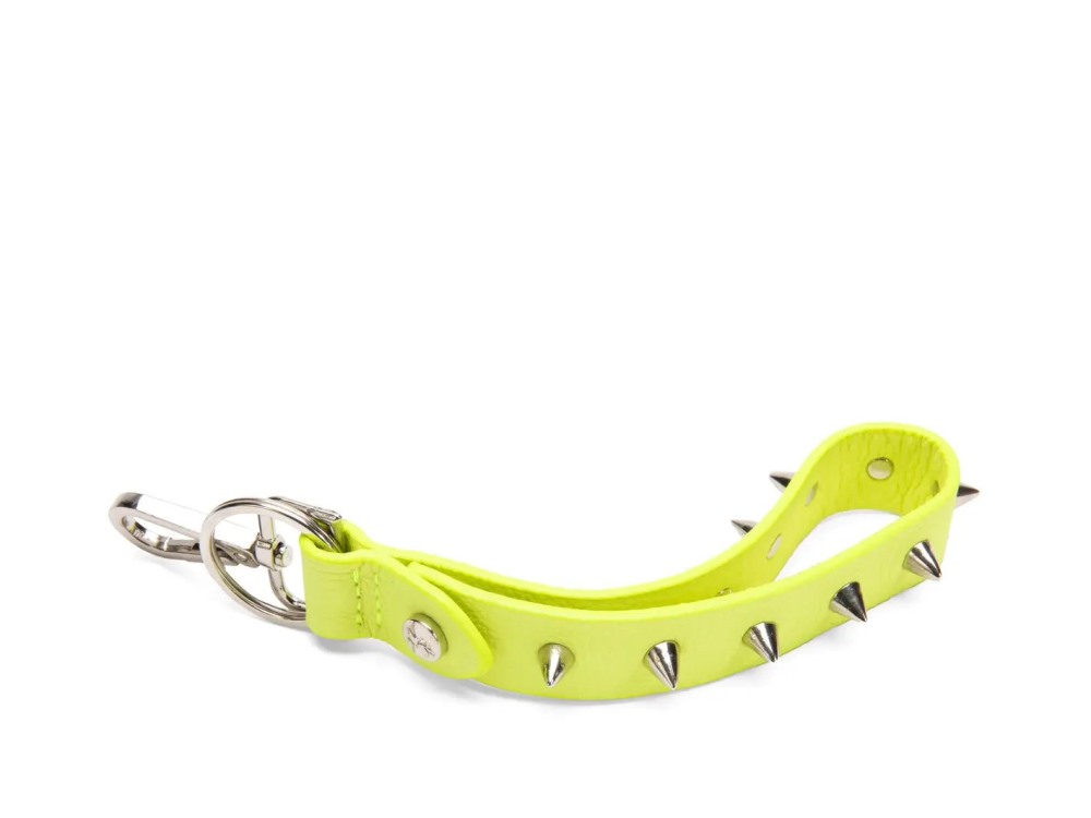John Fluevog Long Babs - Neon Yellow | Long Spiked Keychain
