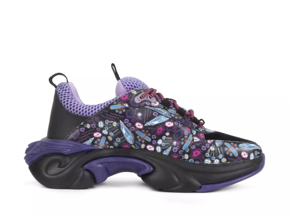 John Fluevog Duesy - Purple/Black | Chunky Sneakers