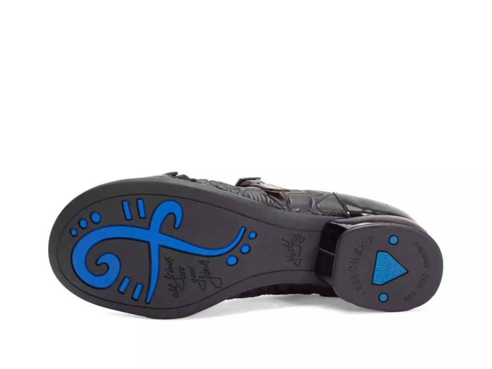 John Fluevog Sandz - Black | Mary Janes shoes with Ruffles