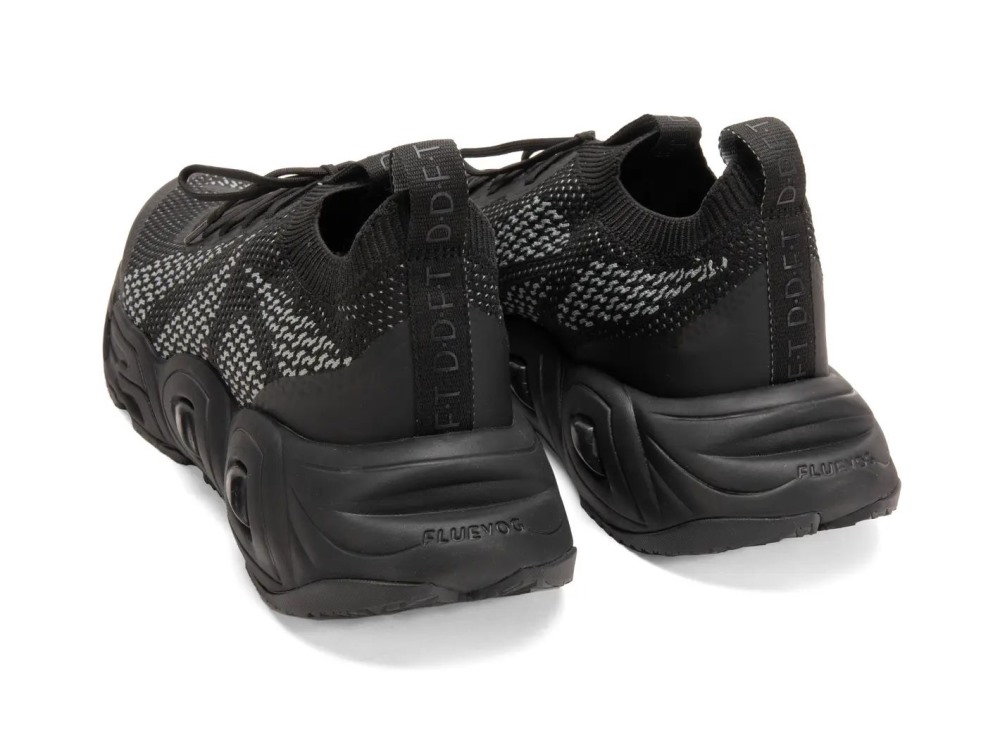 John Fluevog Velocity Prism - Black | Breathable Knit Sneakers