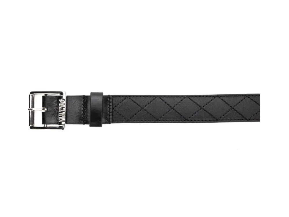 John Fluevog Nelson Belt - Black/Beige | Argyle Style Belt
