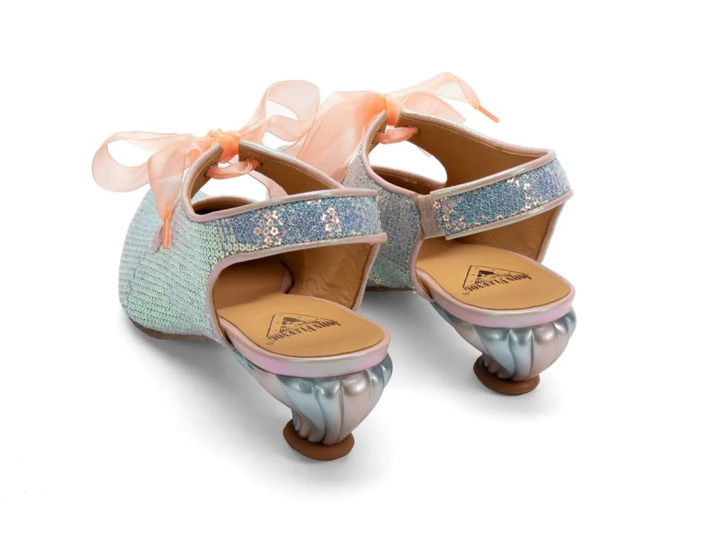 John Fluevog Ficta - Iridescent Sequin | Elegant Slingback Heels