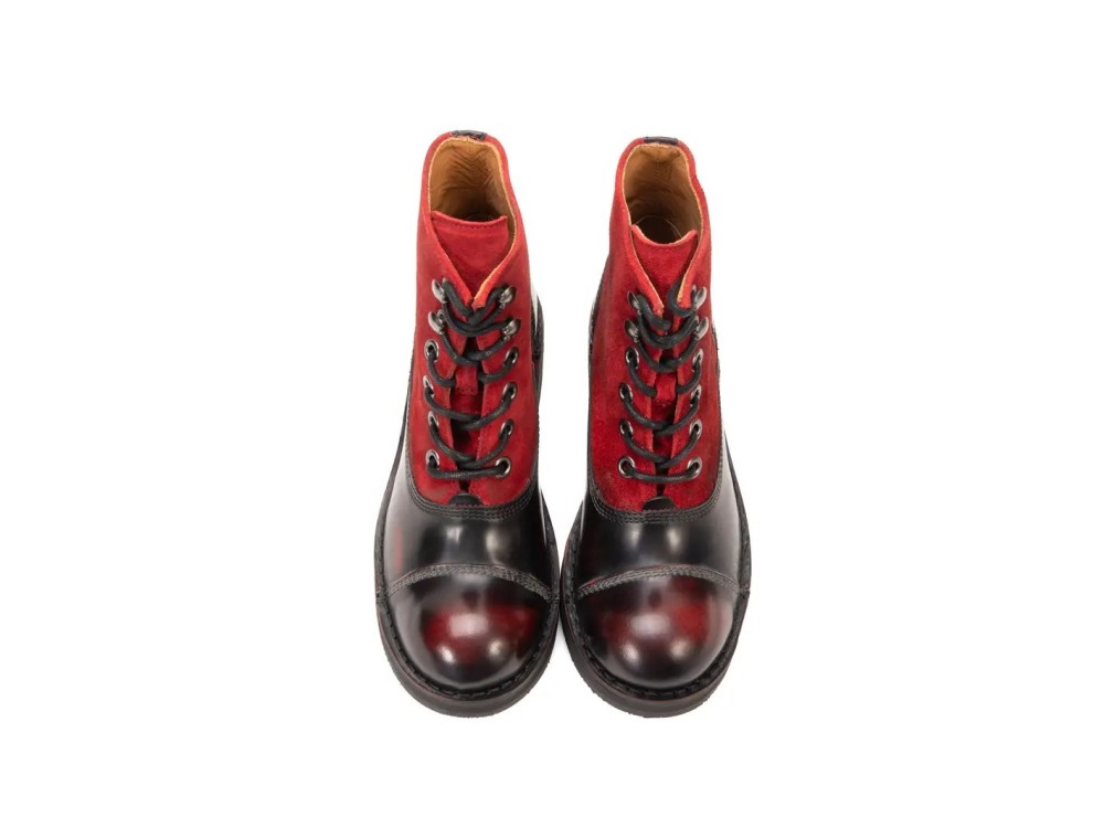 John Fluevog 441 Victor - Red | Lace-Up Ankle Boots