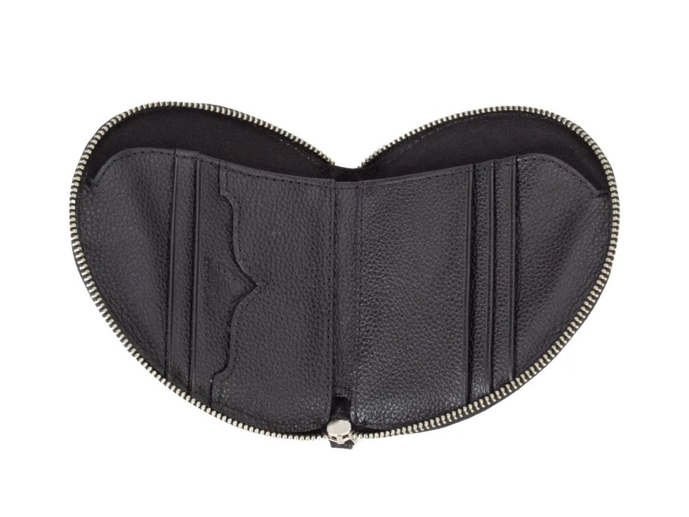 John Fluevog Zazzle - Black | Asymmetrical zip-up wallet