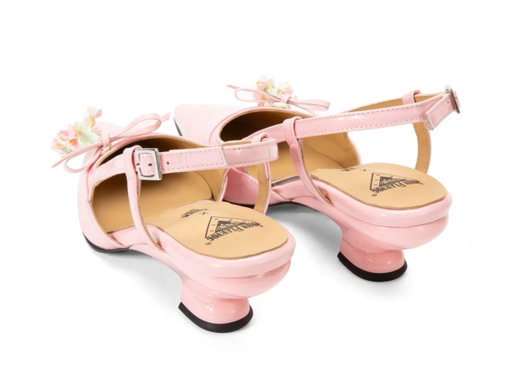 John Fluevog Arla - Pink | Pointed Slingback Heels
