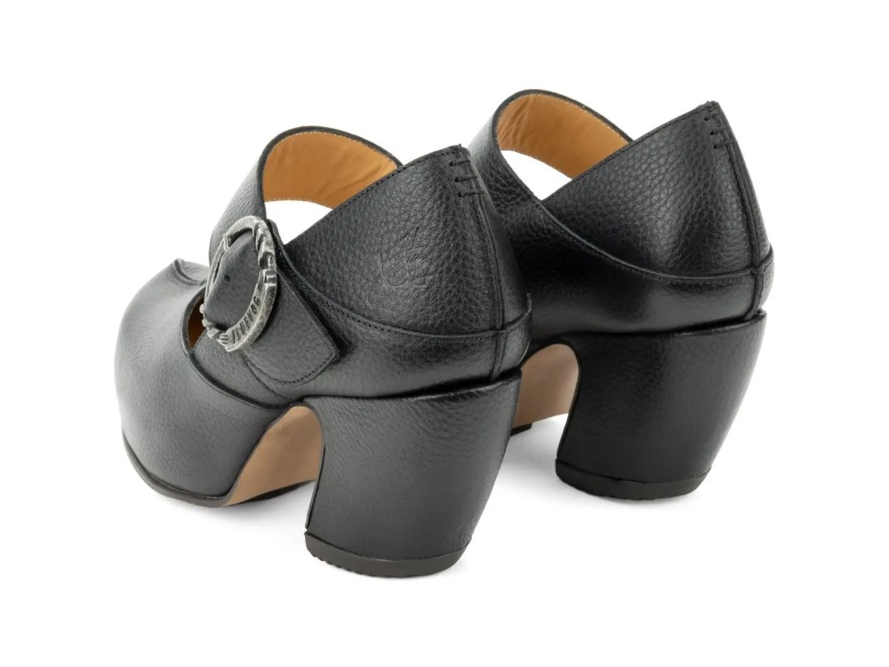 John Fluevog Leader - Black | Platform Mary Jane Heels