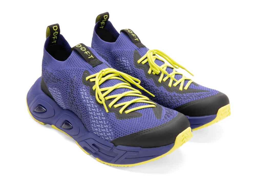 John Fluevog Velocity Prism - Purple | Breathable Knit Sneakers