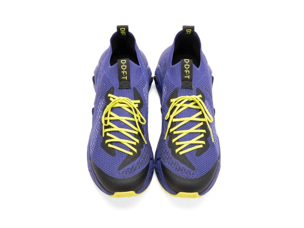 John Fluevog Velocity Prism - Purple | Breathable Knit Sneakers