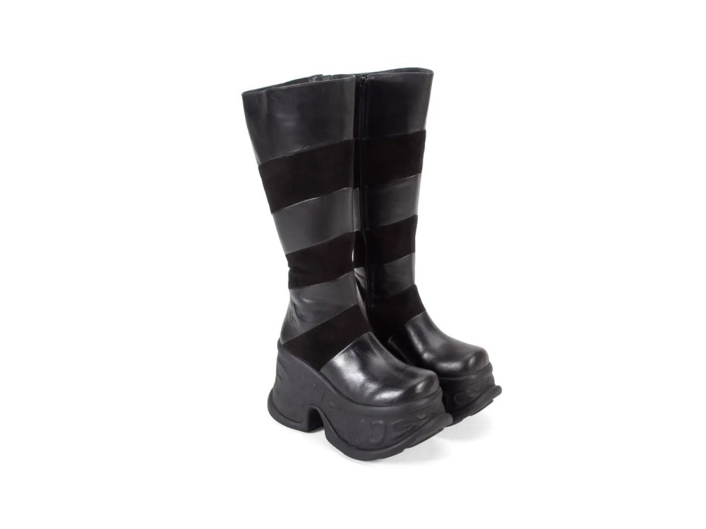 John Fluevog Paloma - Black | Knee-High Platform Boots