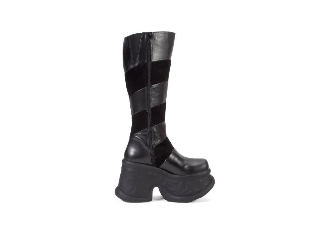 John Fluevog Paloma - Black | Knee-High Platform Boots