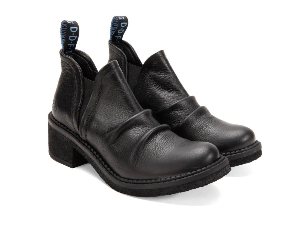 John Fluevog Roamer - Black | Slip-On Ankle Boots