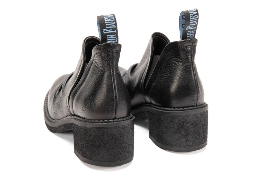 John Fluevog Roamer - Black | Slip-On Ankle Boots