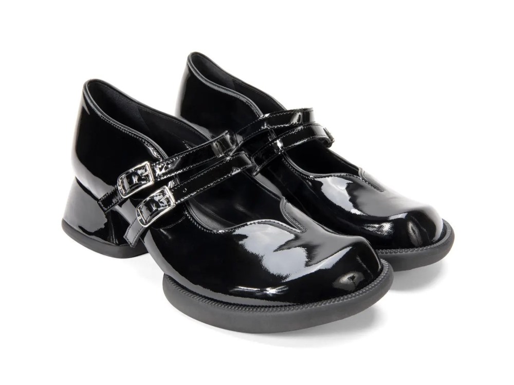 John Fluevog Amber - Black | Double-Strap Mary Janes