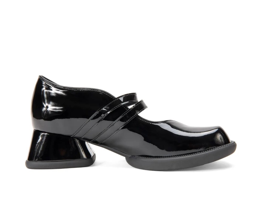 John Fluevog Amber - Black | Double-Strap Mary Janes