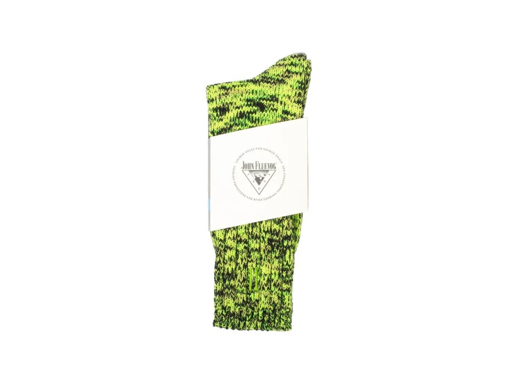 John Fluevog Russo - Black/Yellow | Thick Wool Socks