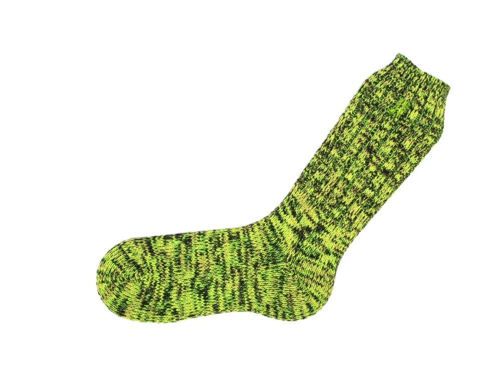 John Fluevog Russo - Black/Yellow | Thick Wool Socks