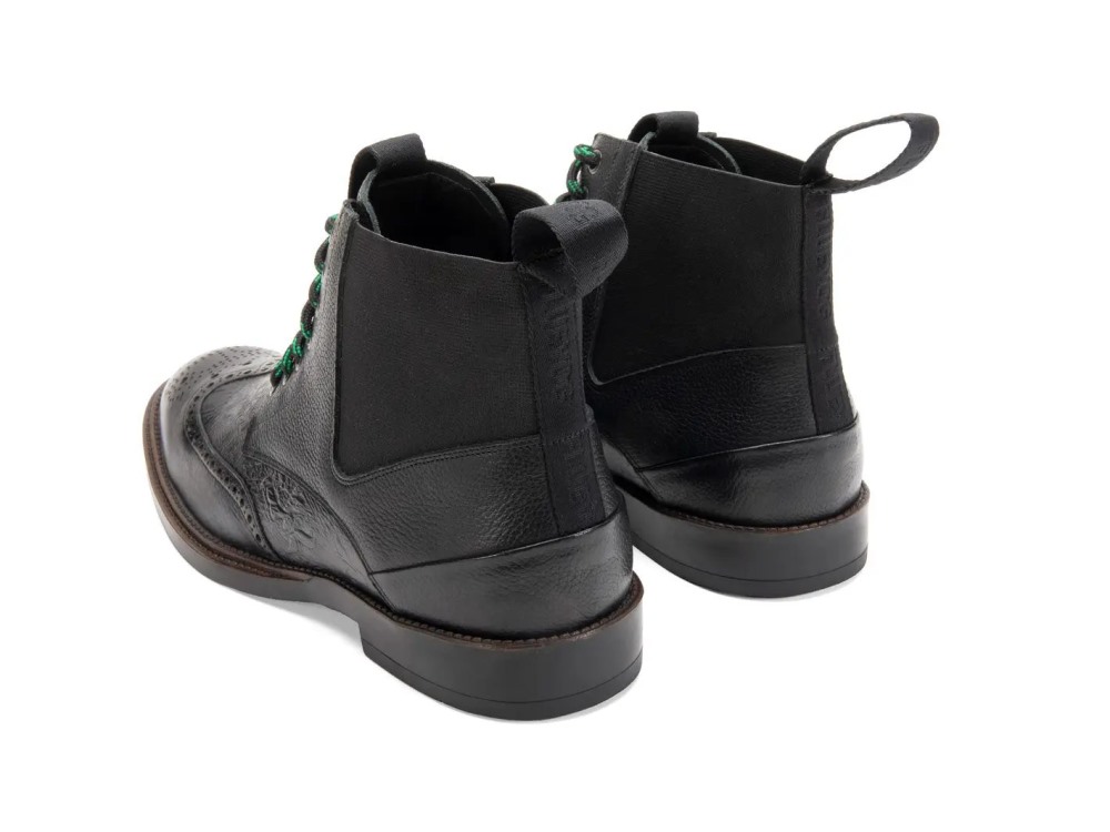 John Fluevog Sorter - Black | Lace-Up Chelsea Boots