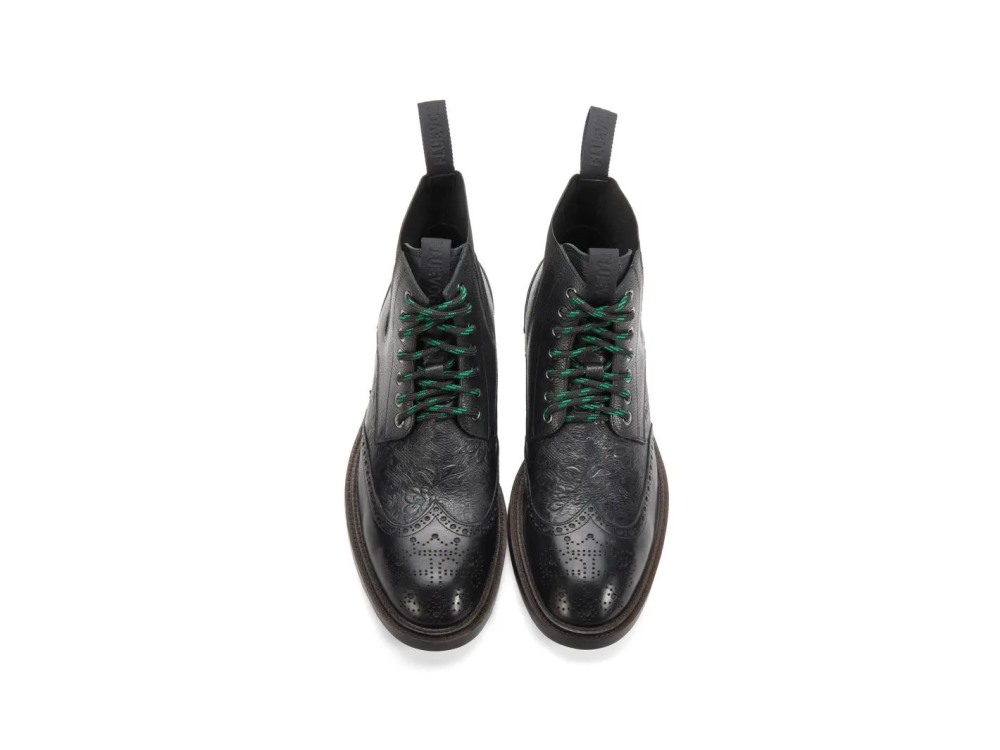John Fluevog Sorter - Black | Lace-Up Chelsea Boots