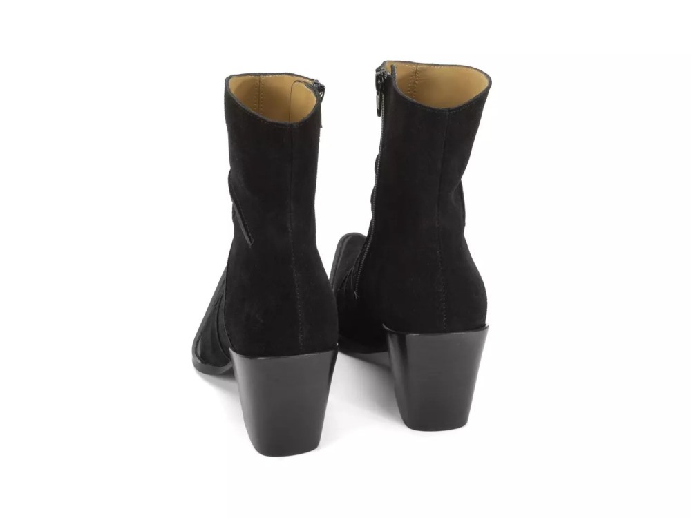 John Fluevog Dolores - Black | Ankle Boots with Outseams