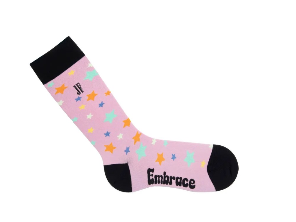 John Fluevog Bianca Vog Socks - Purple/Multi | Starry Socks