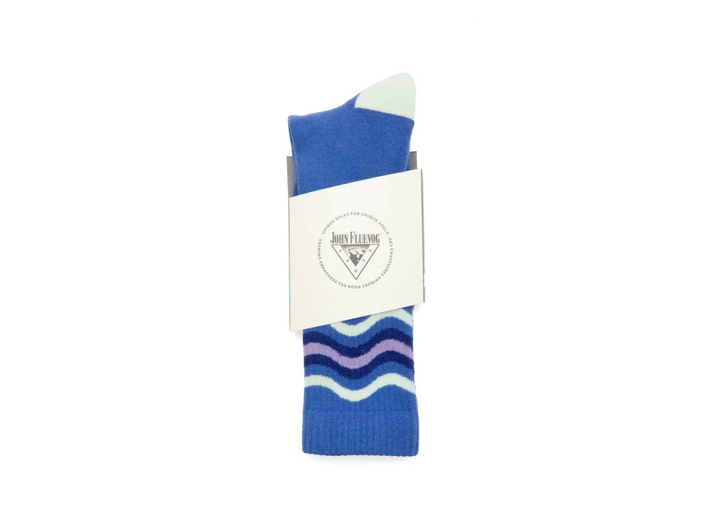 John Fluevog Charlie - Light Blue/Sage | Freddy Varsity Socks