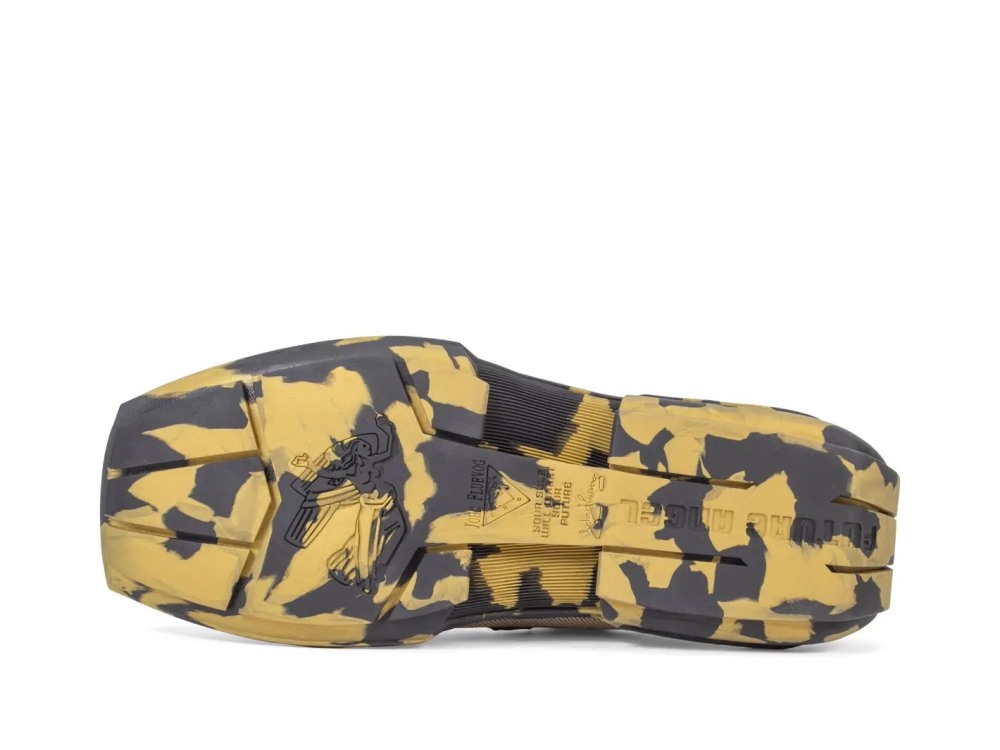 John Fluevog Ethan - Gold | Mesh-Lined Lace-Up Shoes