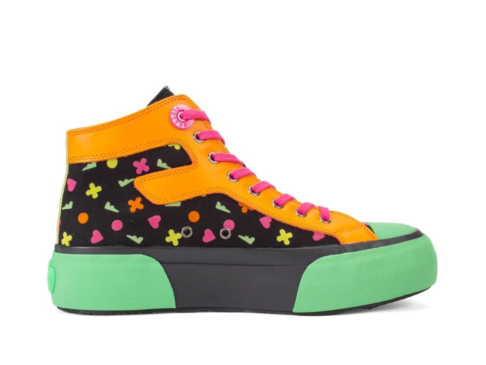 John Fluevog Steele - Neon Icons | High-Top Lace-Up
