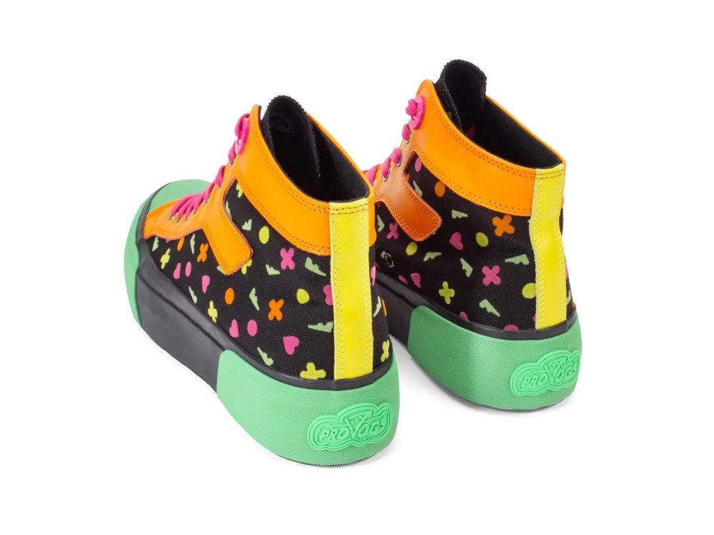 John Fluevog Steele - Neon Icons | High-Top Lace-Up