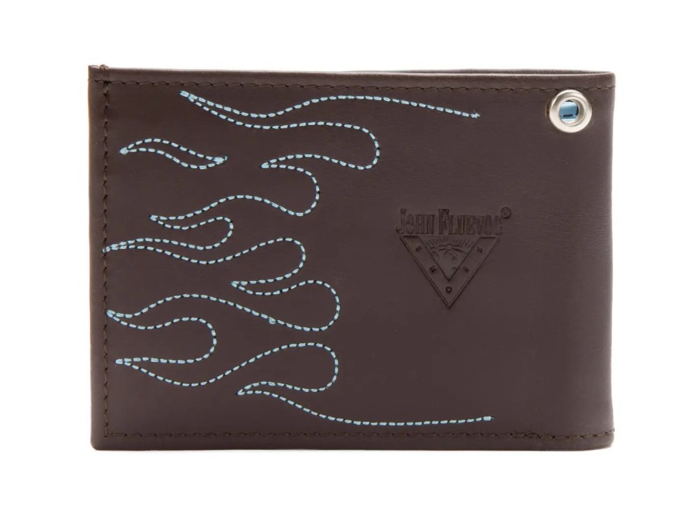 John Fluevog Wazzle - Blue | Freddy Appliqué Wallet