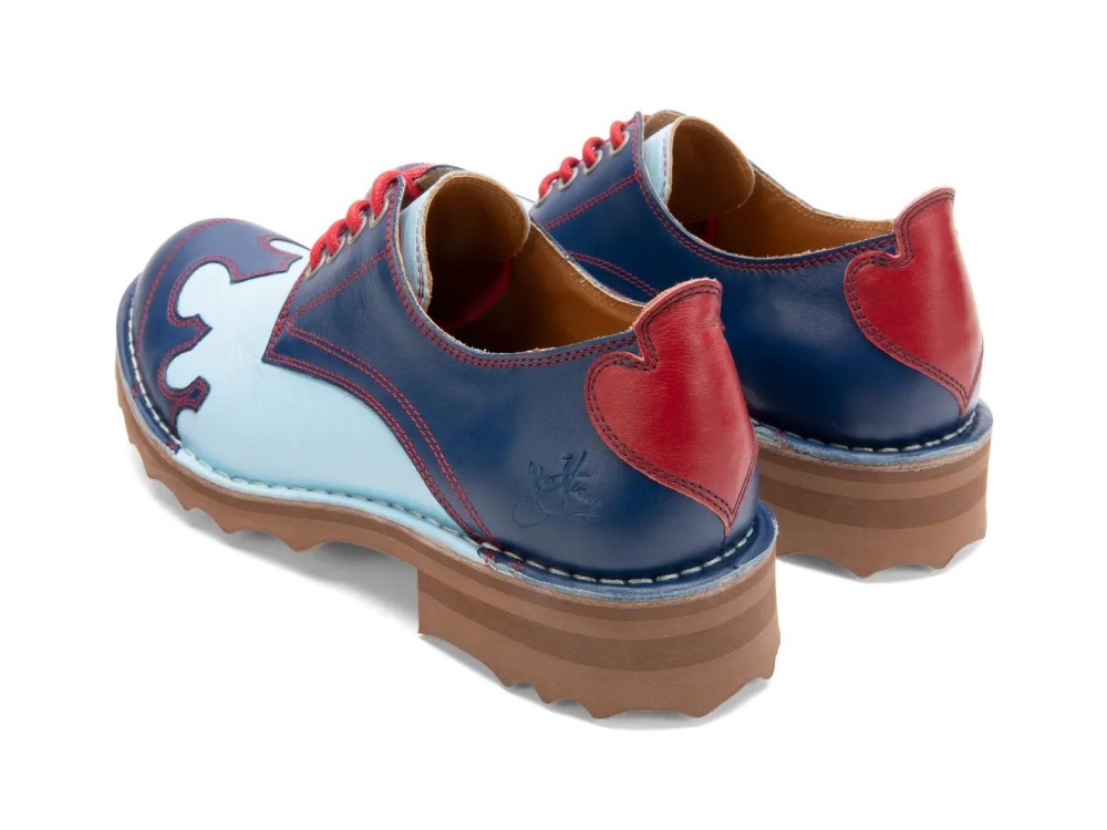 John Fluevog Danielson - Blue/Red | John Fluevog x Danielson Lace-Up