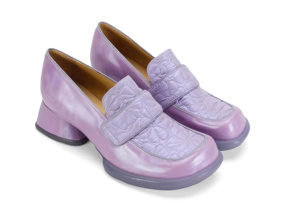 John Fluevog Shelly - Purple | Loafers with Heel