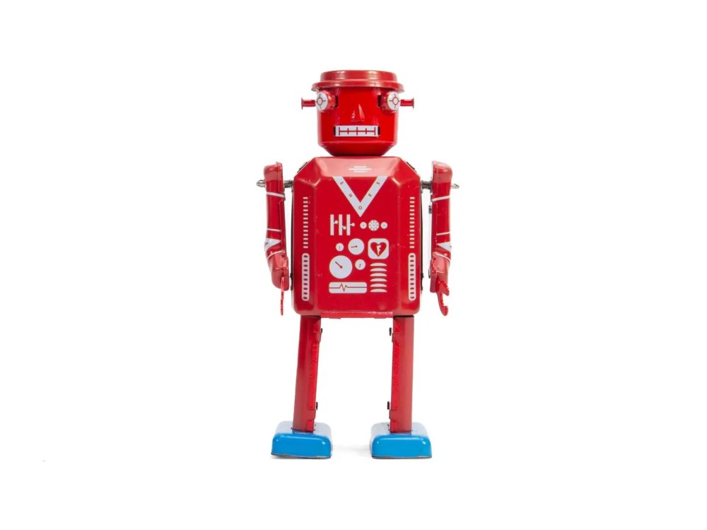 John Fluevog The Vogbot - Red | Collectible wind-up robot