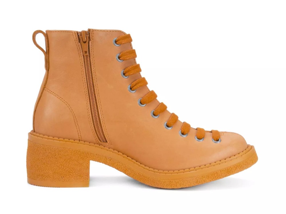 John Fluevog Wanderer - Orange | Lace-Up Ankle Boots