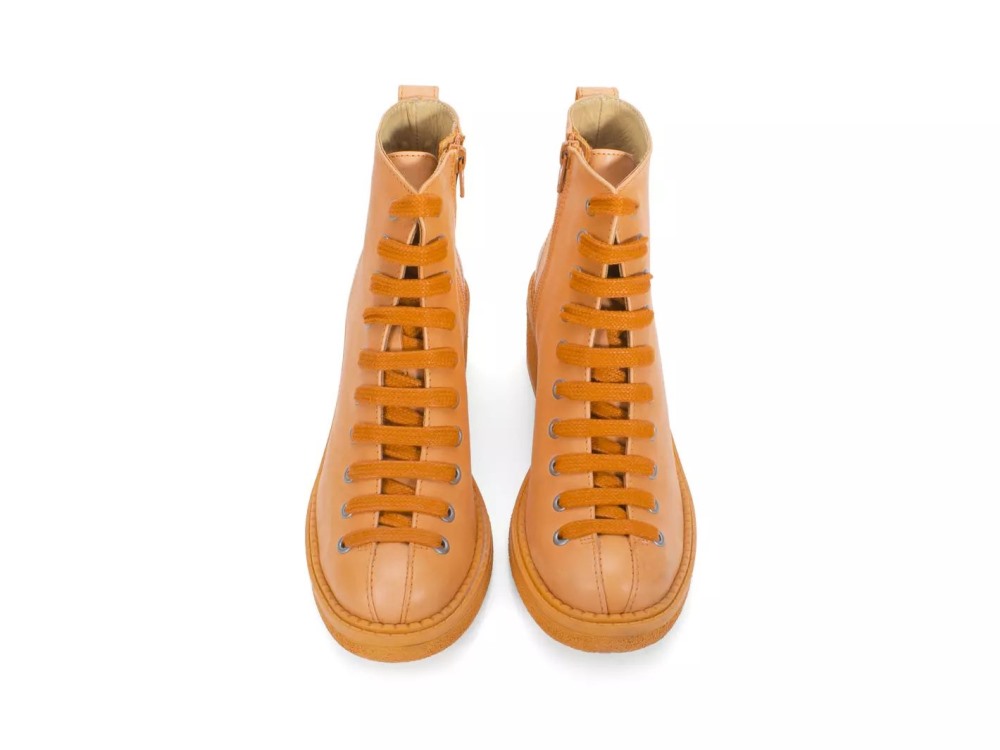John Fluevog Wanderer - Orange | Lace-Up Ankle Boots
