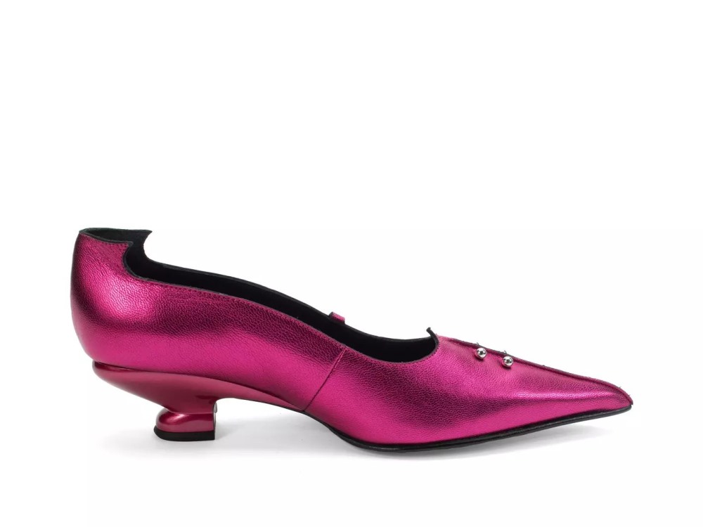 John Fluevog Hilda - Pink | Pumps with Metal Piercings
