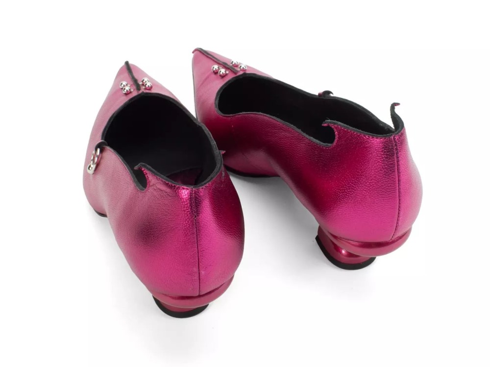John Fluevog Hilda - Pink | Pumps with Metal Piercings